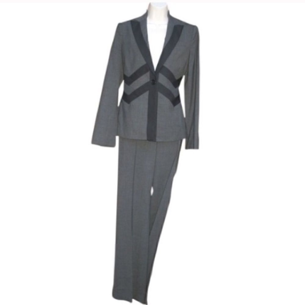 NWOT Gray Blazer Pants Jacket Suit Set